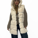 pelliccia foderata smanicata brunette